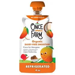Once Upon a Farm Coco for Mangoes Organic Dairy-Free Kids' Smoothie - 4oz Pouch