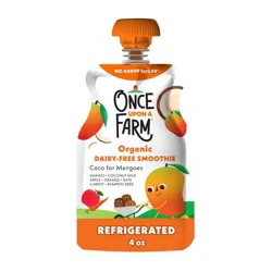 Once Upon a Farm Coco for Mangoes Organic Dairy-Free Kids' Smoothie - 4oz Pouch