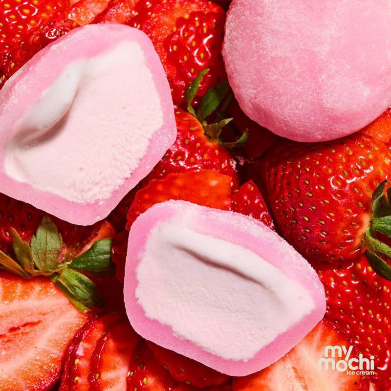 slide 6 of 6, My/Mochi Strawberry Ice Cream - 6pk, 6 ct