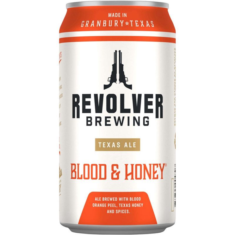 slide 2 of 9, Revolver Brewing Revolver Blood & Honey Ale Beer - 6pk/12 fl oz Cans, 6 ct; 12 fl oz