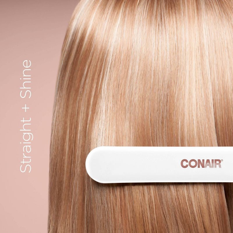 slide 5 of 8, Conair Double Ceramic Flat Iron - White - 1", 1 ct