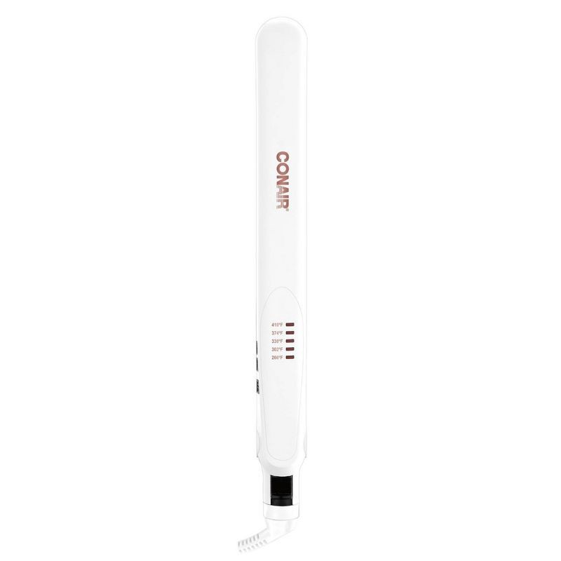 slide 8 of 8, Conair Double Ceramic Flat Iron - White - 1", 1 ct