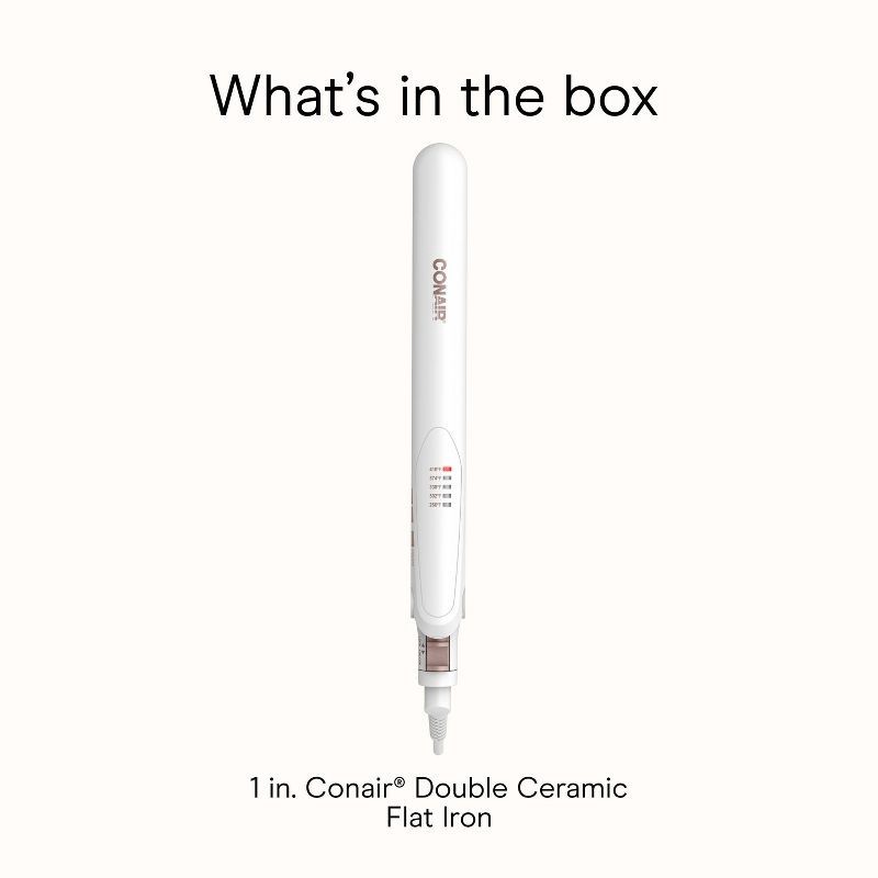 slide 9 of 9, Conair Double Ceramic Flat Iron - 1", 1 ct