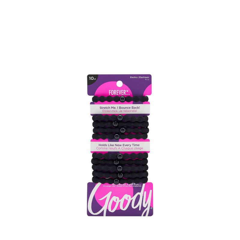 slide 1 of 7, Goody Ouchless Forever Elastic Hair Ties - 10ct, 10 ct