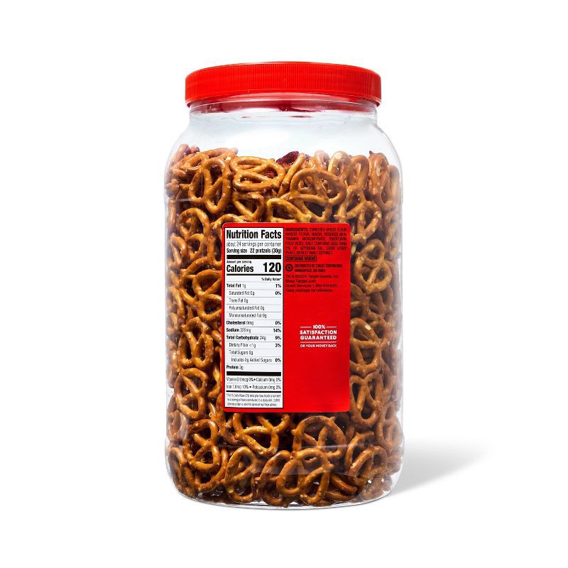 slide 2 of 3, Mini Pretzel Twists - 25oz - Market Pantry™, 25 oz
