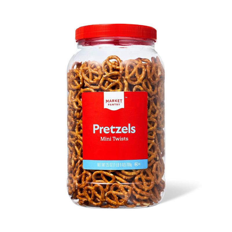 slide 1 of 3, Mini Pretzel Twists - 25oz - Market Pantry™, 25 oz