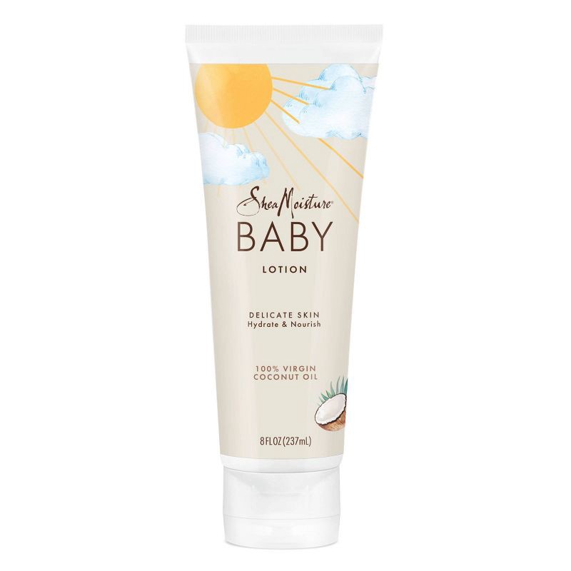 slide 2 of 8, SheaMoisture Baby Lotion 100% Virgin Coconut Oil Hydrate & Nourish for Delicate Skin - 8 fl oz, 8 fl oz
