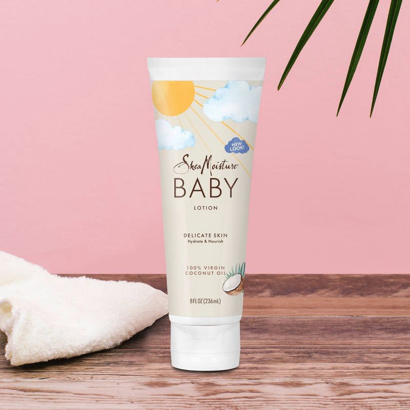 slide 5 of 8, SheaMoisture Baby Lotion 100% Virgin Coconut Oil Hydrate & Nourish for Delicate Skin - 8 fl oz, 8 fl oz