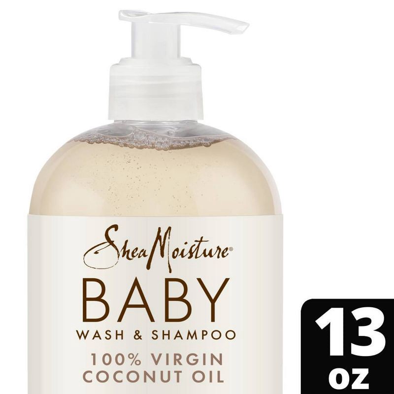 slide 1 of 6, SheaMoisture Baby Wash & Shampoo 100% Virgin Coconut Oil Hydrate & Nourish for Delicate Skin - 13 fl oz, 13 fl oz