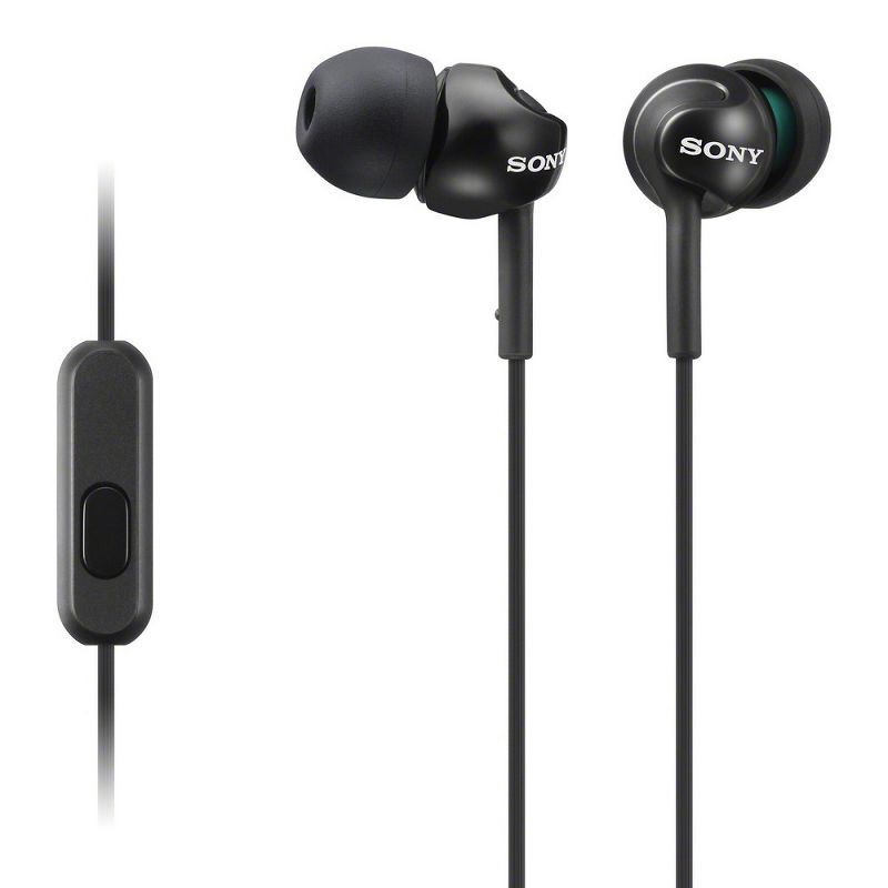 slide 1 of 1, Sony Step-up EX Series Wired Earbud Headset - Black (MDREX110AP/B), 1 ct