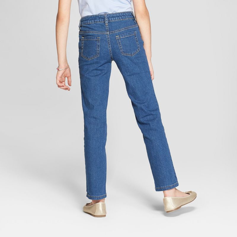 Girls' Mid-rise Straight Jeans - Cat & Jack™ : Target