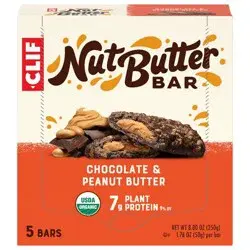 CLIF Nut Butter Filled CLIF Nut Butter Bar - Chocolate Peanut Butter Energy Bars - 8.8oz/ 5ct