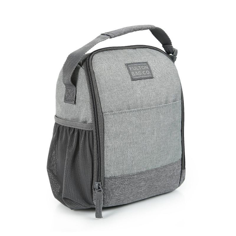 slide 4 of 8, Fulton Bag Co. Flip Down Lunch Bag - Gray, 1 ct