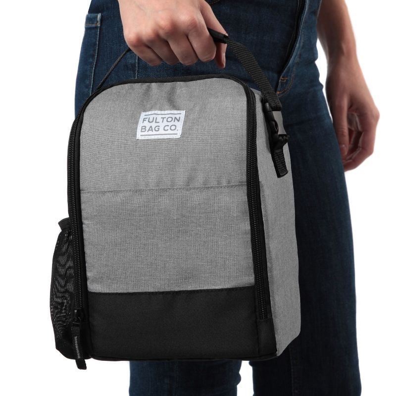 Fulton Bag Co. Flip Down Lunch Bag - Gray