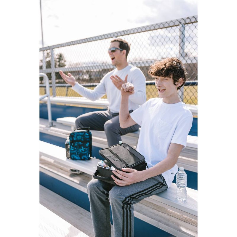 slide 12 of 18, Fulton Bag Co. Upright Lunch Bag - Black: BPA-Free, Solid Pattern, Zipper Closure, 1 ct