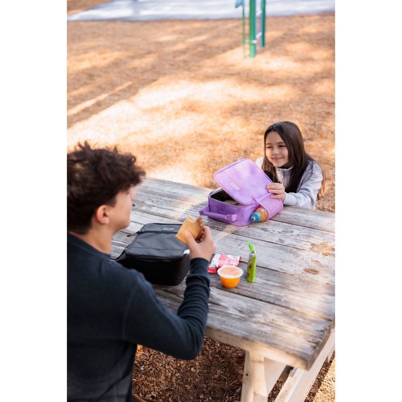 slide 17 of 18, Fulton Bag Co. Upright Lunch Bag - Black: BPA-Free, Solid Pattern, Zipper Closure, 1 ct