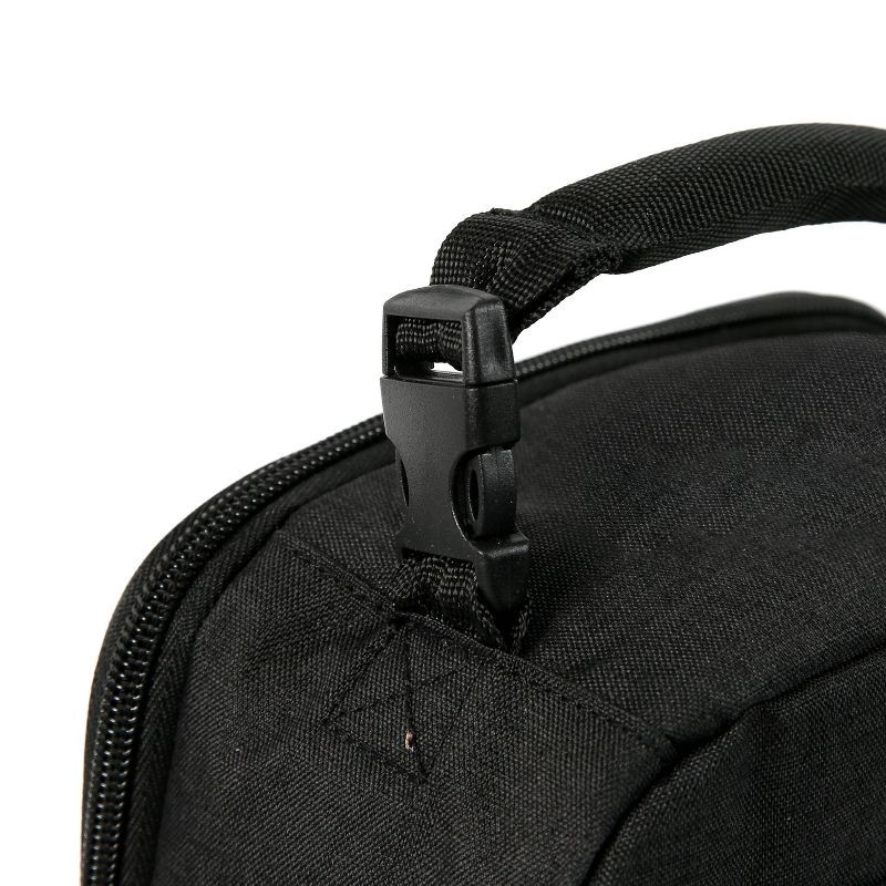 slide 5 of 18, Fulton Bag Co. Upright Lunch Bag - Black: BPA-Free, Solid Pattern, Zipper Closure, 1 ct