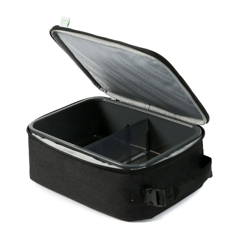 slide 6 of 18, Fulton Bag Co. Upright Lunch Bag - Black: BPA-Free, Solid Pattern, Zipper Closure, 1 ct