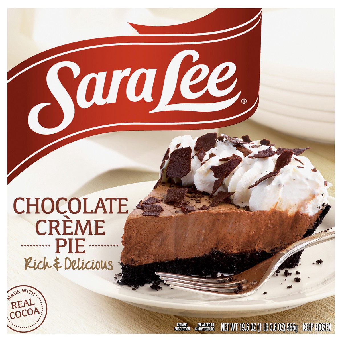 slide 1 of 13, Sara Lee Crème Pie Chocolate 19.6oz, 19.6 oz