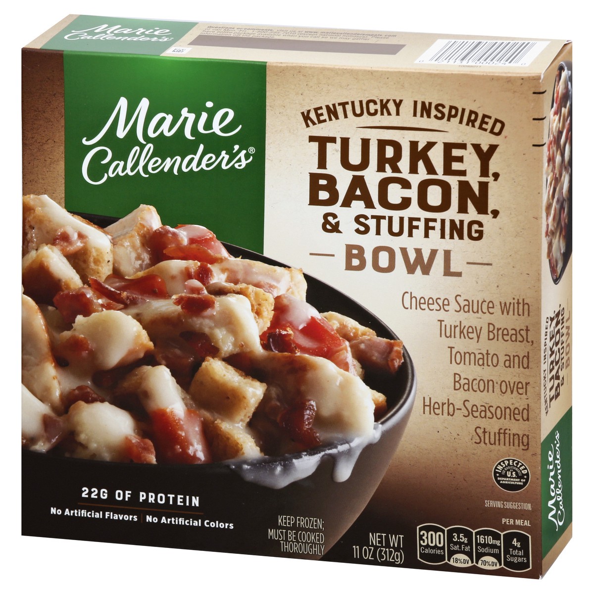 slide 10 of 10, Marie Callender's Turkey, Bacon & Stuffing Bowl 11 oz, 11 oz