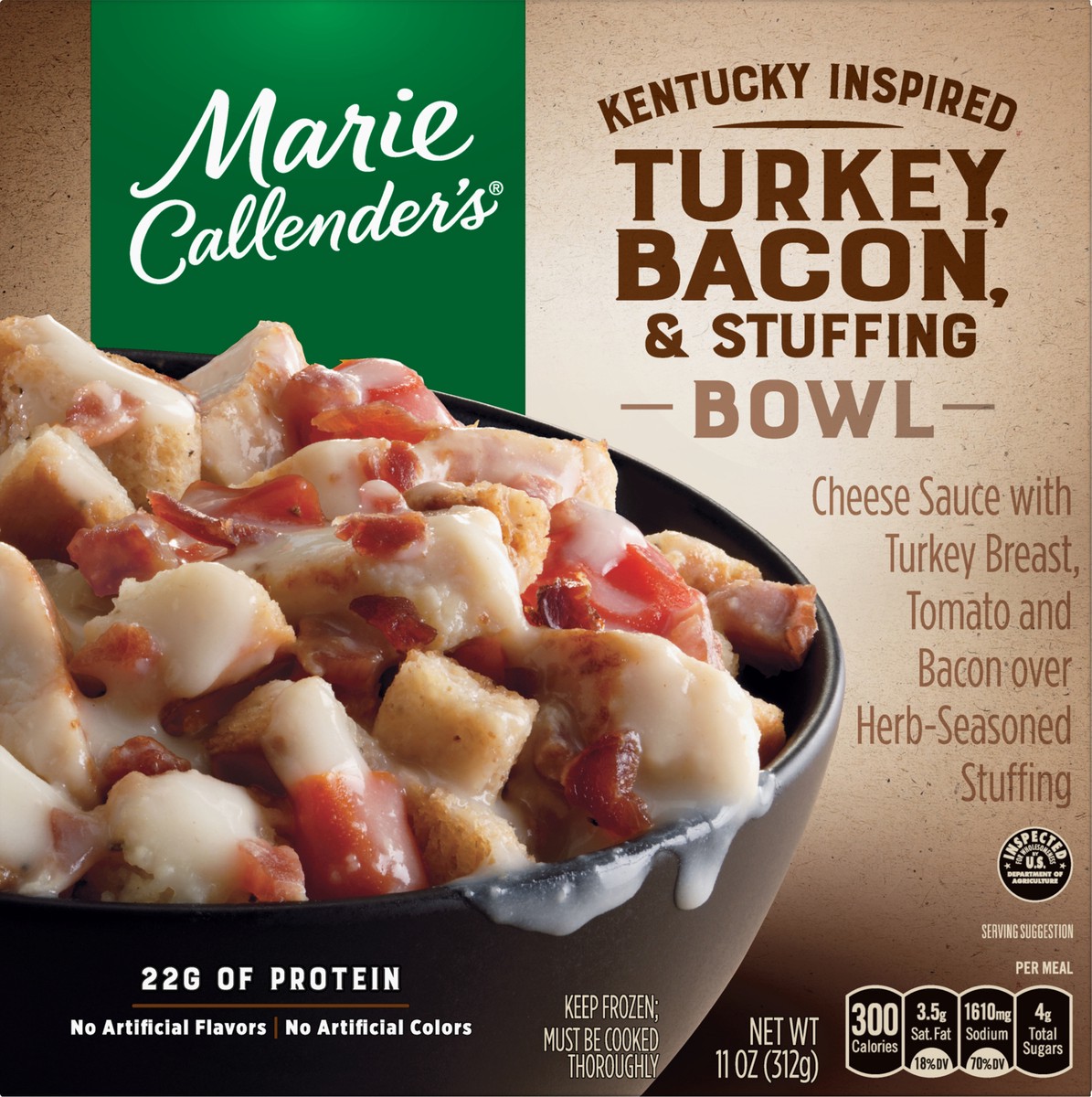 slide 1 of 10, Marie Callender's Turkey, Bacon & Stuffing Bowl 11 oz, 11 oz