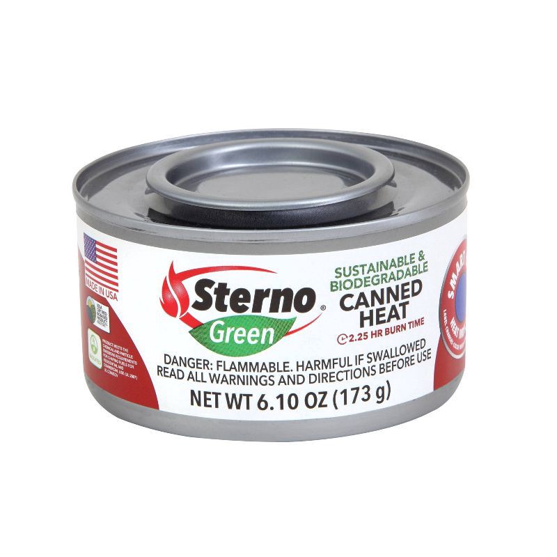 slide 1 of 3, Sterno Products Canned Heat Ethanol Gel Chafing Fuel - 6.1oz, 6.1 oz