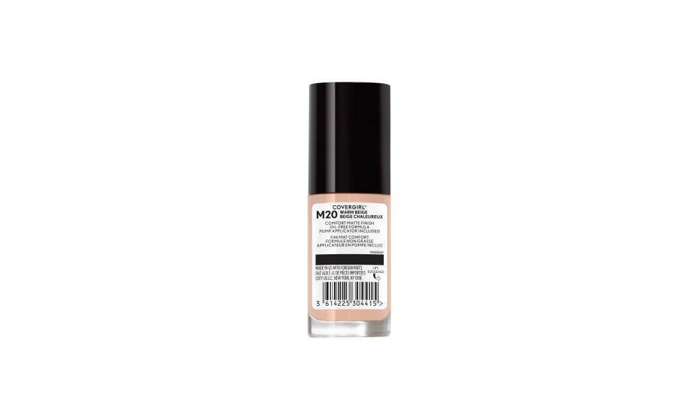 slide 5 of 5, COVERGIRL truBLEND Matte Made Foundation - M20 Warm Beige, 1.01 fl oz