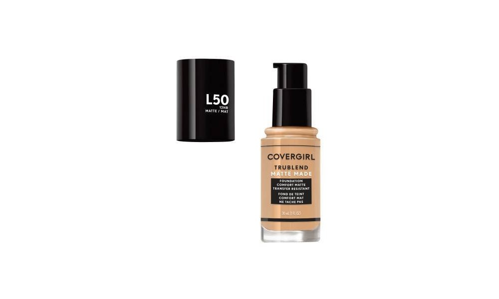 slide 2 of 5, COVERGIRL truBLEND Matte Made Foundation - L50 Fair Beige, 1.01 fl oz