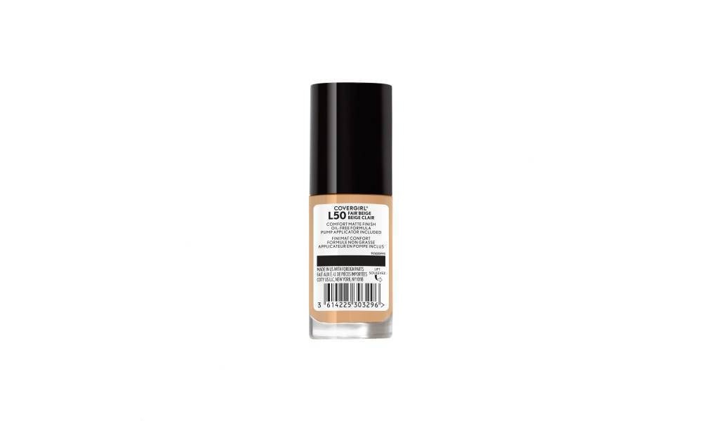 slide 5 of 5, COVERGIRL truBLEND Matte Made Foundation - L50 Fair Beige, 1.01 fl oz