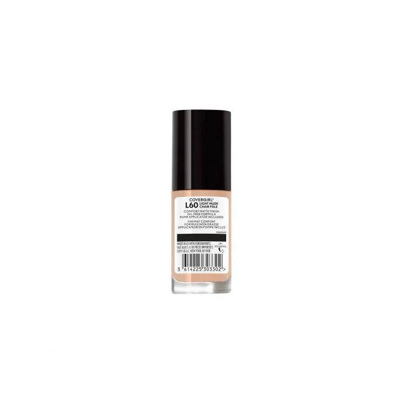 slide 2 of 5, COVERGIRL truBLEND Matte Made Foundation - L60 Light Nude - 1.01 fl oz, 1 fl oz