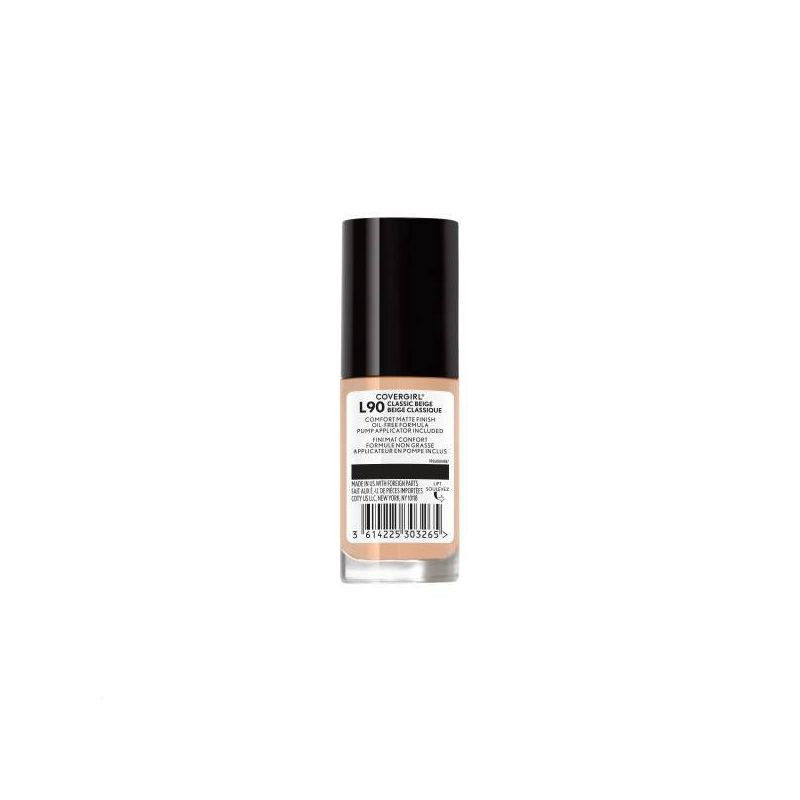 slide 5 of 5, COVERGIRL truBLEND Matte Made Foundation - L90 Classic Beige - 1.01 fl oz, 1 fl oz