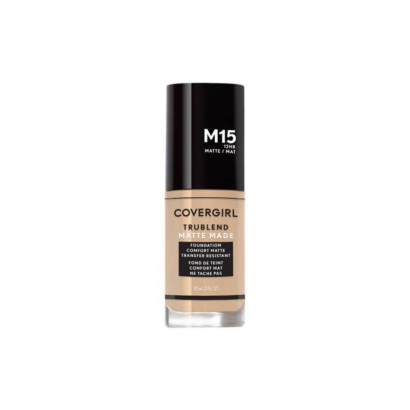 slide 1 of 1, COVERGIRL truBLEND Matte Made Foundation - M15 Buff Beige -1.01 fl oz, 1 fl oz