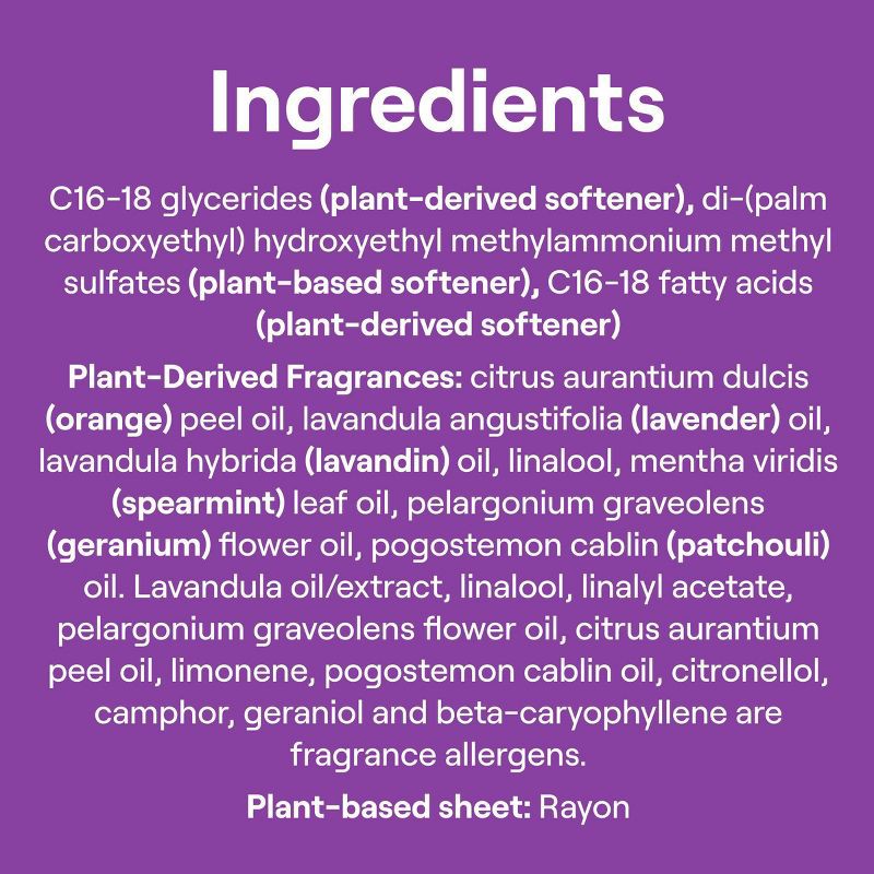 slide 3 of 7, Seventh Generation Fabric Softener Sheets Fresh Lavender Scent - 80ct, 80 ct