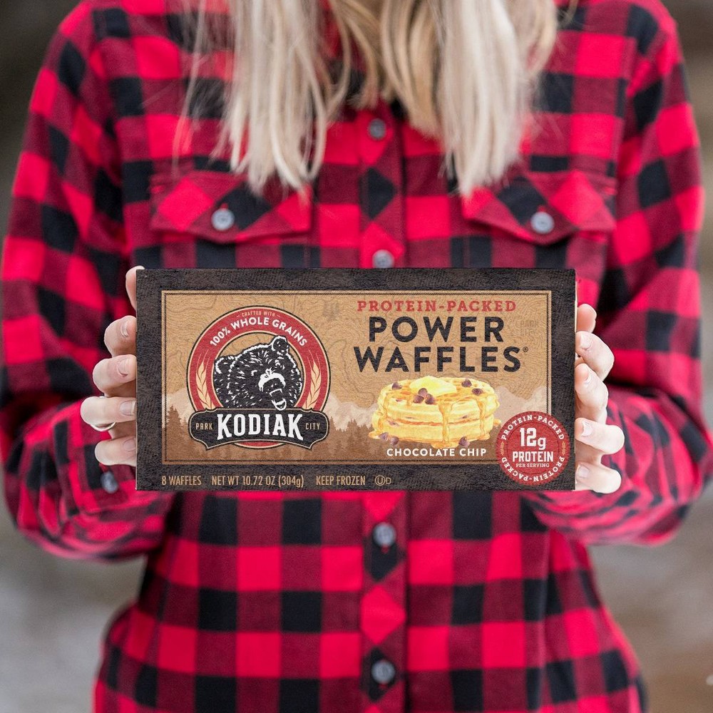 slide 5 of 6, Kodiak Cakes Chocolate Chip Power Waffles, 10.72 oz