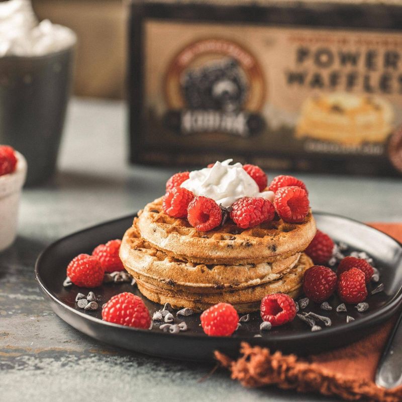 slide 5 of 6, Kodiak Cakes Kodiak Protein-Packed Power Waffles Chocolate Chip Frozen Waffles - 8ct, 8 ct