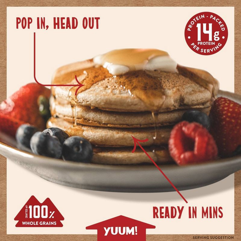 slide 3 of 5, Kodiak Cakes Kodiak Protein-Packed Power Flapjacks Buttermilk Frozen Pancakes - 12ct, 12 ct