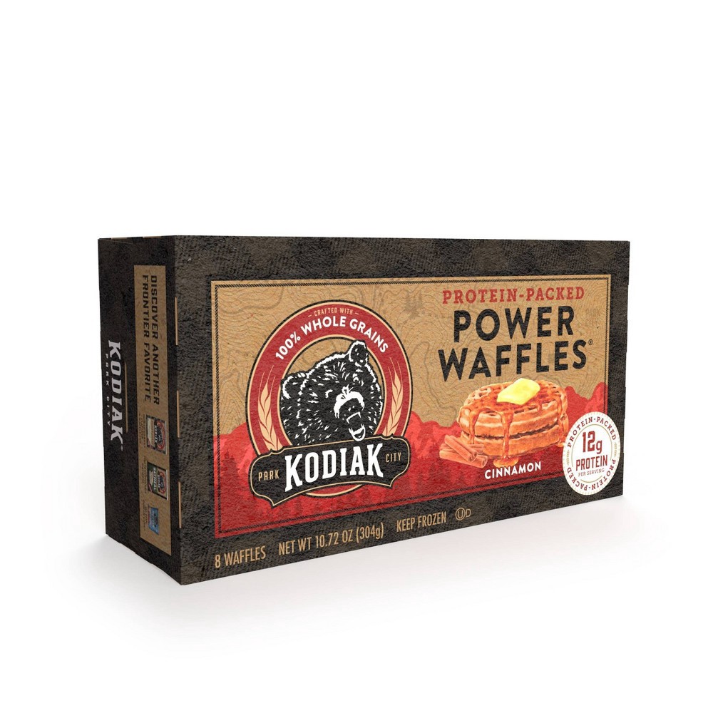 slide 2 of 6, Kodiak Cakes Cinnamon Waffle, 10.72 oz