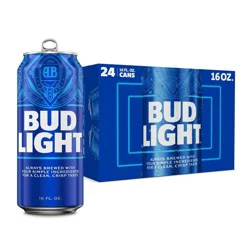 Bud Light American Lager Beer - 24pk/16 fl oz Cans