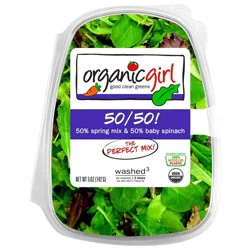 organicgirl Fresh 50/50 Spring Mix Baby Spinach - 5oz
