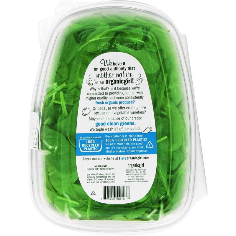 slide 3 of 5, organicgirl Fresh Baby Spinach - 5oz, 5 oz