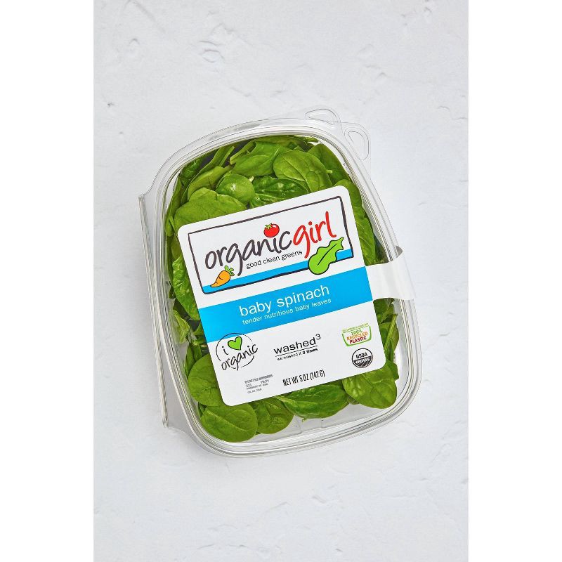 slide 5 of 5, organicgirl Fresh Baby Spinach - 5oz, 5 oz