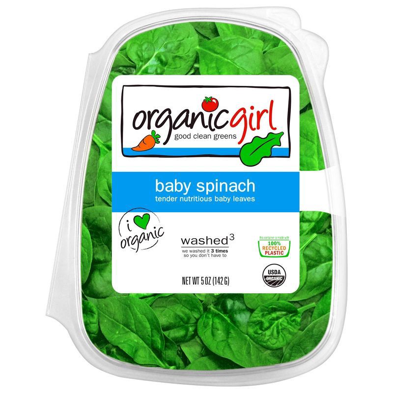 slide 1 of 5, organicgirl Fresh Baby Spinach - 5oz, 5 oz