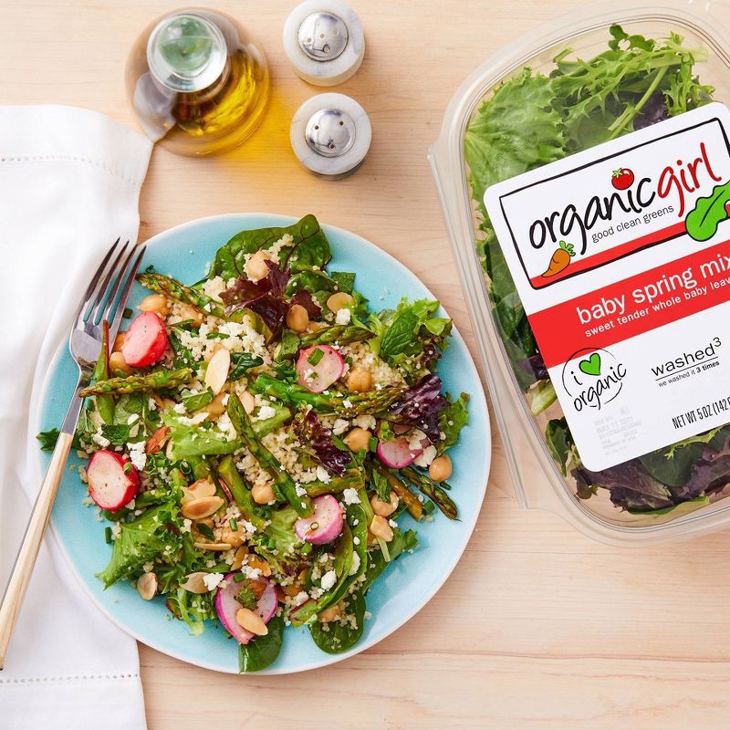 slide 3 of 3, organicgirl Fresh Baby Spring Mix - 16oz, 16 oz