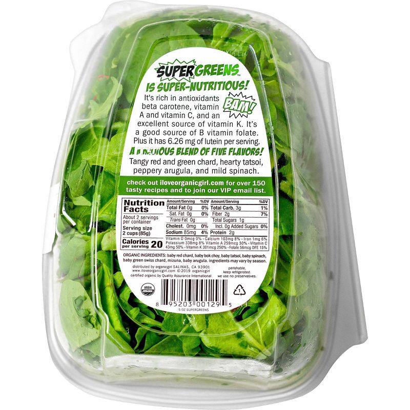 slide 3 of 4, organicgirl Fresh Super Greens! - 5oz, 5 oz