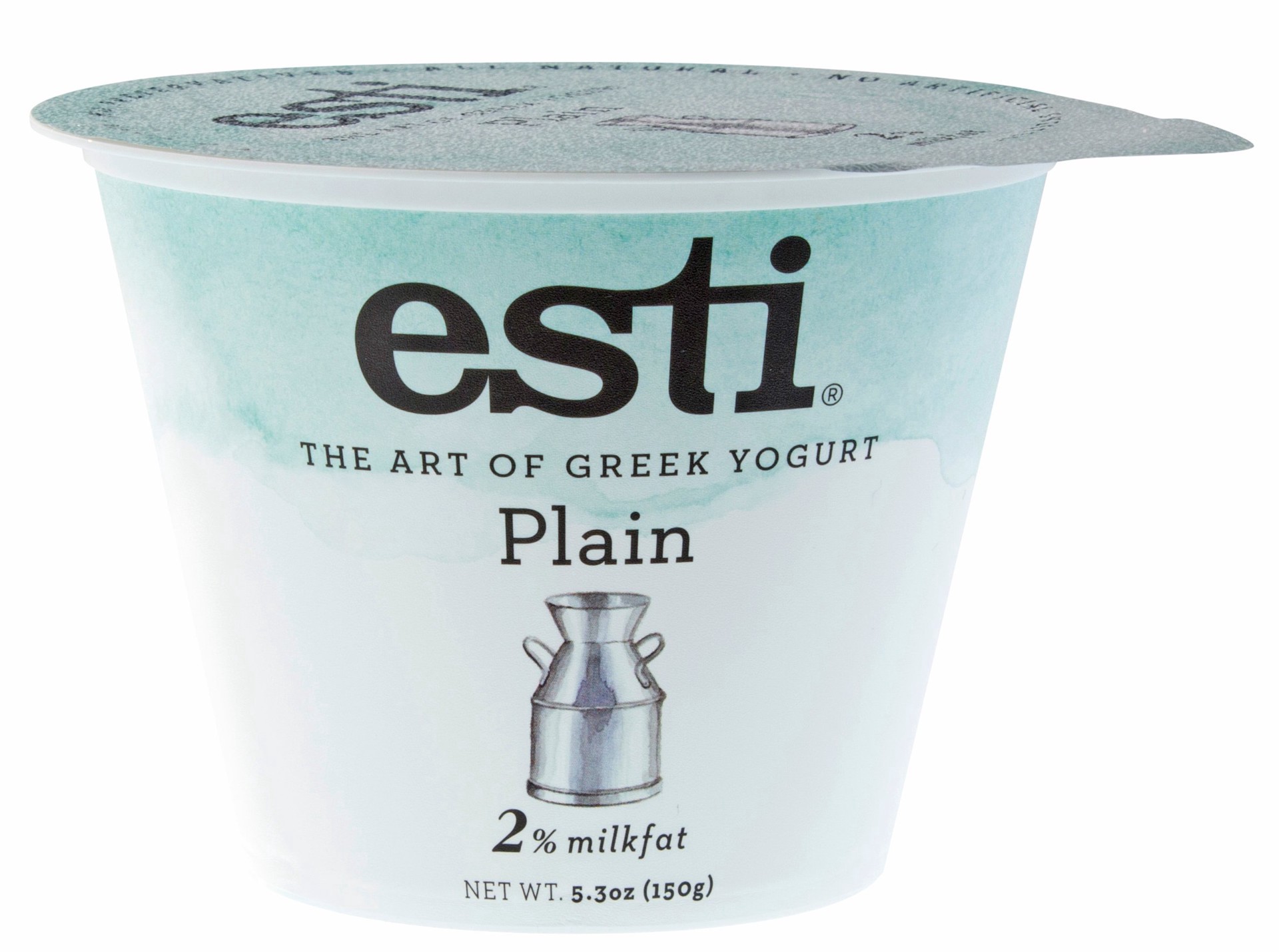 slide 1 of 1, esti Plain 2% Milkfat Greeek Yogurt, 5 oz