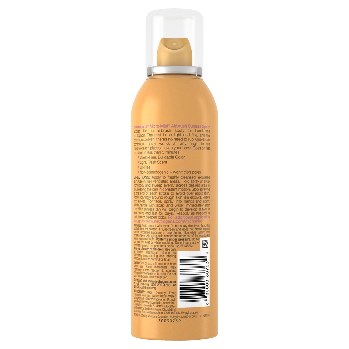 slide 3 of 6, Neutrogena Micromist Airbrush Sunless Tanning Spray - Medium - 5.3oz, 5.3 oz