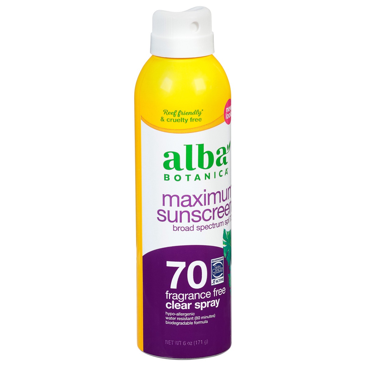 slide 2 of 8, Alba Botanica SPF 70  Maximum Sunscreen Spray, 6 oz