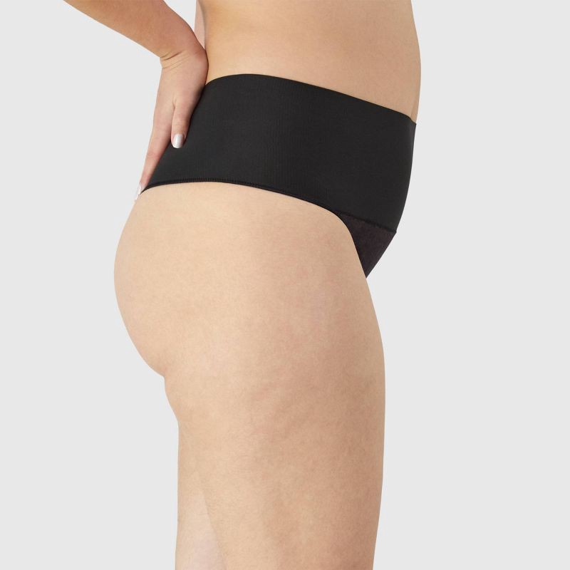slide 4 of 6, Maidenform Self Expressions Women's Tame Your Tummy Thong SE0049 - Black S: Firm Compression Shapewear, 1 ct
