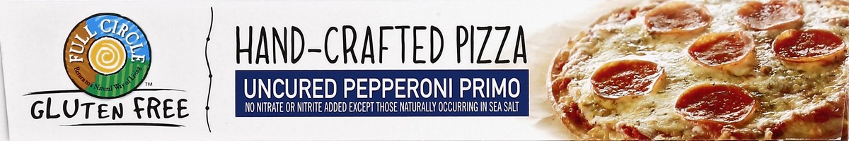 slide 3 of 6, Full Circle Market Gluten Free Hand Crafted Uncured Pepperoni Primo Pizza, 8.6 oz