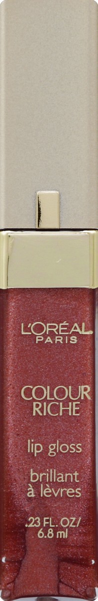 slide 3 of 4, L'Oréal Loreal Color Riche Lipgloss Soft Wine, 0.23 oz